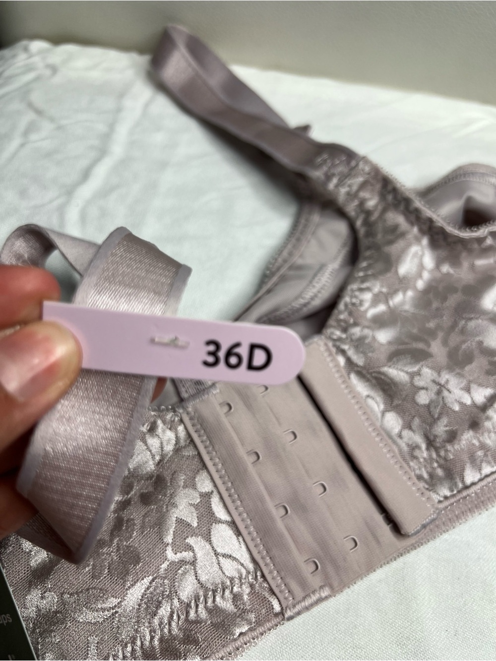 Bali Dusty Mauve Lace-Detail Full Coverage Bra